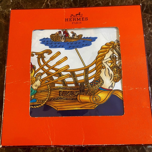 Vintage Hermes Voiles de Lumiere Silk Scarf.